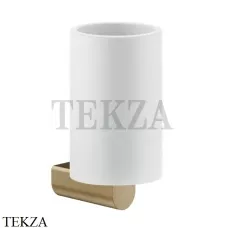 Gessi RILIEVO Стакан настенный, композит белый 59507-726, Warm Bronze Br Gessi RILIEVO Стакан настенный, композит белый 59507-726, Warm Bronze Br