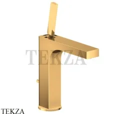 Axor Citterio Смеситель для раковины 160, с донным клапаном 39031990, золото глянец