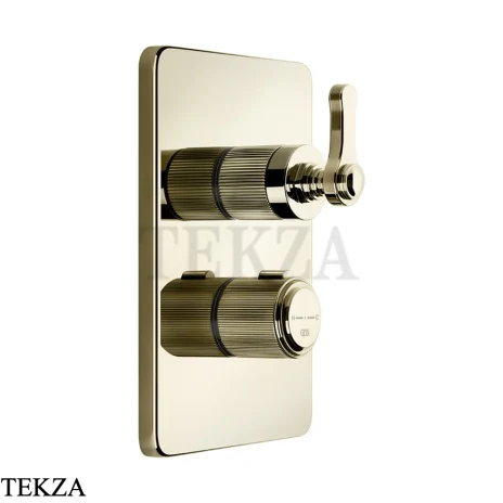 Gessi VENTI20 Термостат для душа, 3 потока, внешняя часть 65137-710, Brass PVD
