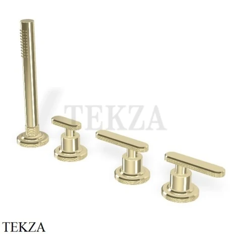 FIMA Carlo Frattini Park Line Смеситель на борт ванны без излива F1324/1HL, Champagne