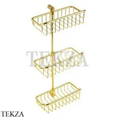 Migliore COMPLEMENTI Решетка тройная в душевую зону 22052, золото глянец