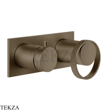 Gessi ANELLO Смеситель для душа с переключателем 2 потока 63379-761, Coffee Bronze Br. PVD