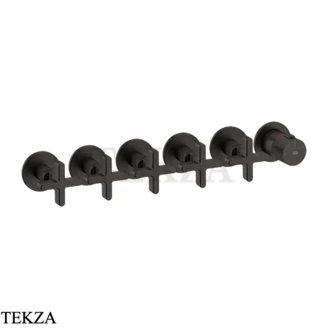 Gessi INCISO SHOWER Термостатический смеситель, 5 потоков, внешняя часть 58440-187, Aged Bronze