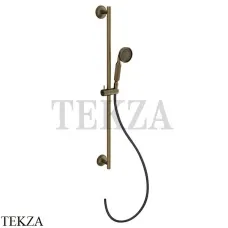 Gessi VENTI20 Штанга в комплекте с душевой лейкой, шланг 65143-713, Antique Brass