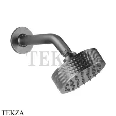 Gessi INCISO SHOWER Верхняя душевая лейка с кронштейном 58189-706, Black Metal