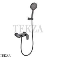 Boheme SPECTRE Смеситель для ванны, ручной душ с держателем 453-GM, gun metall