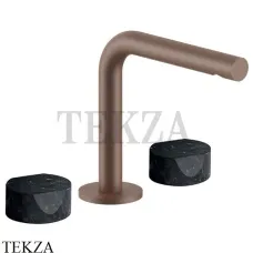 Fantini AF/21 Смеситель для раковины на 3 отверстия, без гарнитура 27P9A204WFCY, Matt Copper PVD