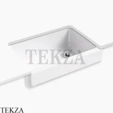 Kohler Whitehaven Мойка для кухни встраиваемая снизу с узким фартуком, чугун K-5826-0, белый глянец Kohler Whitehaven Мойка для кухни встраиваемая снизу с узким фартуком, чугун K-5826-0, белый глянец