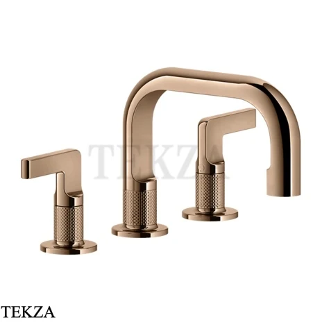 Gessi INCISO Смеситель для раковины, без гарнитура 58012-030, Copper глянец