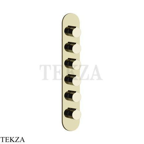 Gessi Ingranaggio-Anello Термостат для душа, 5 потоков, внешняя часть 43070-710, Brass PVD
