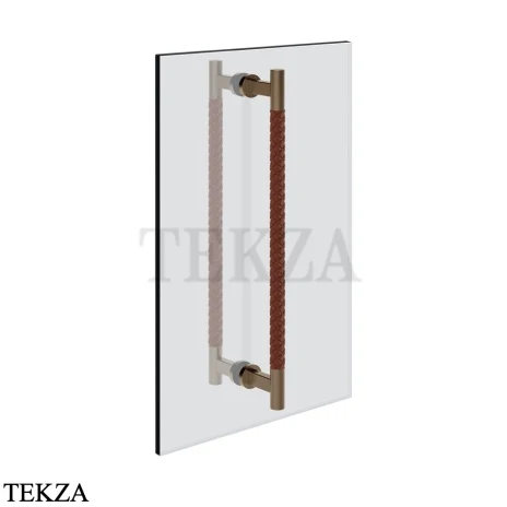 Gessi Pelle Tresse Полотенцедержатель для крепления на стекло, 60 см 78733-447, Red Cherry/ Coffee Bronze Br. PVD