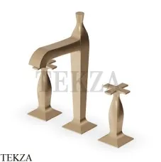 Zucchetti Bellagio Смеситель для раковины высокий, с донным клапаном ZB1426.P31, brushed british gold PVD