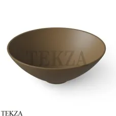 Dea Design Washbasins Раковина настольная круглая Solid Surface DD9063 400 1, Dark Camel №1