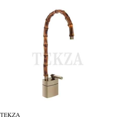 Gessi Jacqueline Смеситель для раковины средний, без донного клапана 77033-149, нерж. сталь Brush / никель Brushed