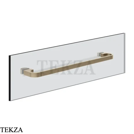 Gessi Perle Полотенцедержатель для крепления на стекло, 45 см 74913-149, нерж. сталь Brush / никель Brushed