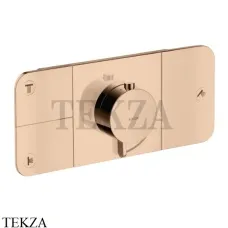 Axor ONE Термостат для душа 3 потока, внешняя часть 45713300, Polished Red Gold Axor ONE Термостат для душа 3 потока, внешняя часть 45713300, Polished Red Gold