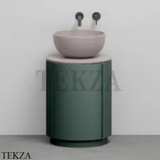 CIELO Arcadia Tiberino Тумба TIMOCC с раковиной Cipria, слив в пол, Muschio