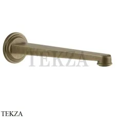 Gessi VENTI20 Излив настенный для раковины 24,3 см 65101-713, Antique Brass