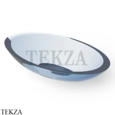 Dea Design Washbasins Раковина настольная овальная Glasstech DD9005 600 R7, Royal Blue R7