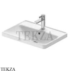 Duravit D-Neo Раковина врезная сверху, с отверстием, с переливом 0357600027, белый глянец