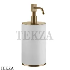 Gessi VENTI20 Дозатор для жидкого мыла настольный белый 65437-726, Warm Bronze Br. PVD
