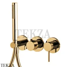 FIMA Carlo Frattini Spillo UP Смеситель для душа с душевым гарнитуром F3049X8OS, Brushed gold