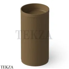 Dea Design Pedestal Basin Раковина напольная рифленая Solid Surface DD2801 450 1, Dark Camel №1