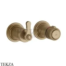 Gessi VENTI20 Термостат для душа, 3 потока, внешняя часть 65237-726, Warm Bronze Br. PVD