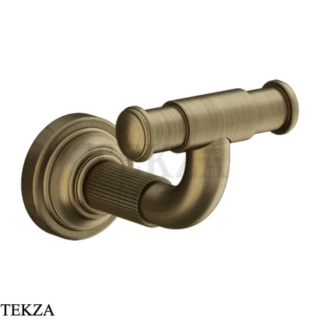 Gessi VENTI20 Крючок для полотенец двойной 65521-713, Antique Brass