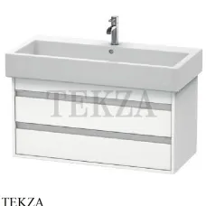 Duravit Ketho Тумба подвесная под раковину KT663801818, 2 выдвижных ящика, белый матовый