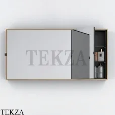 CIELO Arcadia Simple BOX Зеркальный шкаф горизонтальный SPSB BZ, Brushed Bronze