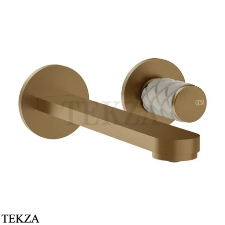 Gessi Pelle Tresse Смеситель для раковины, внешняя часть 78288-448, Crème/Deep Bronze Br. PVD