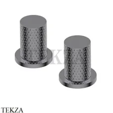 Ritmonio Diametro35 Impronte PUNTO Ручки для смесителя PR51MB014 BLX, Brushed Black Chrome