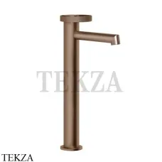 Gessi ANELLO Смеситель для раковины высокий, без донного клапана 63304-708, Copper Brushed PVD