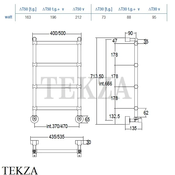Margaroli SOLE 442-47-4 Полотенцесушитель для ГВС 4424704(26)CRN, хром глянец