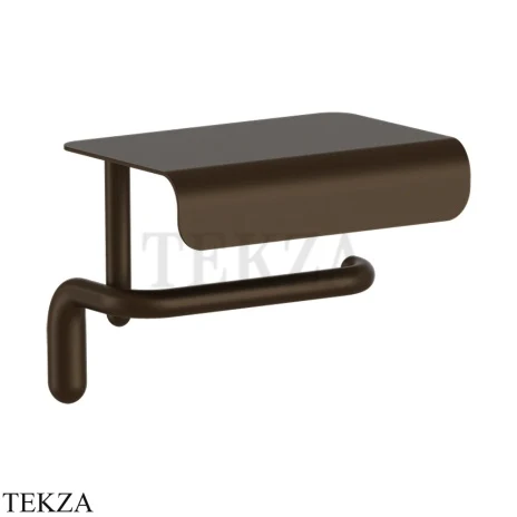 Gessi Goccia Бумагодержатель с крышкой-полкой 38049-845, Dark Bronze