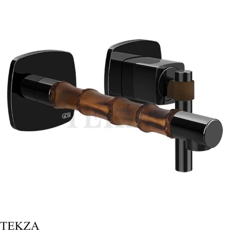 Gessi Jacqueline Смеситель для раковины, внешняя часть 77088-706, black хром глянец