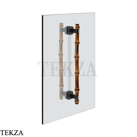 Gessi Jacqueline Полотенцедержатель для крепления на стекло, 30 см 77633-706, black хром глянец