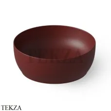 Dea Design Washbasins Раковина настольная круглая Solid Surface DD9093 400 17, Red Wine №17