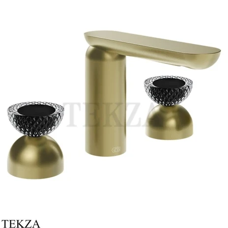 Gessi Perle Смеситель для раковины на 3 отв., без гарнитура 74776-727, шампань Brushed
