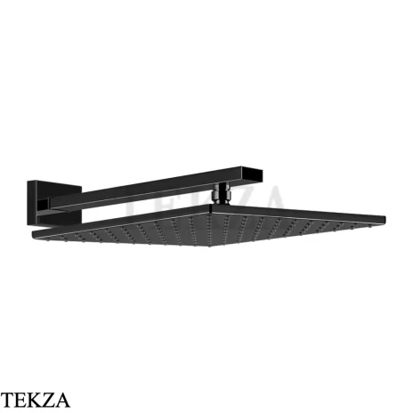 Gessi Rettangolo shower Верхний душ с кронштейном 15185-706, Black Metal PVD