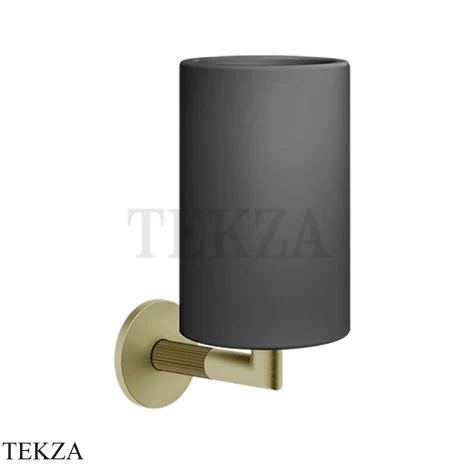 Gessi INGRANAGGIO Стакан настенный композит черный 63808-727, Brushed Brass PVD