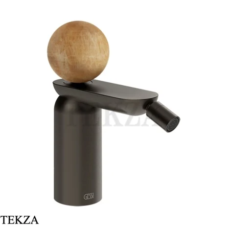 Gessi Perle Смеситель для биде без донного клапана 74368-707, black хром Brush