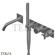 Ritmonio Diametro35 Cross Смеситель для ванны, внешняя часть PR53EC101 CRB, Black Chrome
