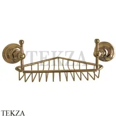 Nicolazzi CLASSICI Полочка-решетка угловая в душевую зону 1495BZ, бронза classic