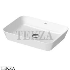 Duravit Cape Cod Раковина накладная прямоугольная, без перелива 2347550000, белый глянец