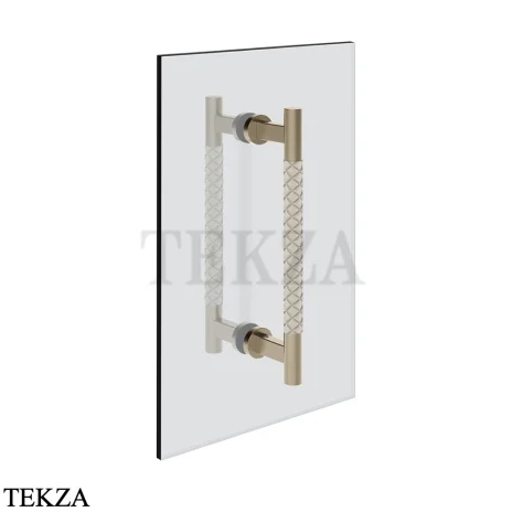 Gessi Pelle Tresse Полотенцедержатель для крепления на стекло, 20 см, 78730-432, Crème/ Finox Br. Nickel