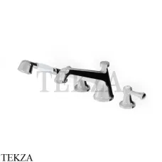 Zucchetti Agora Classic Смеситель на борт ванны с гарнитуром ZAL486, хром глянец