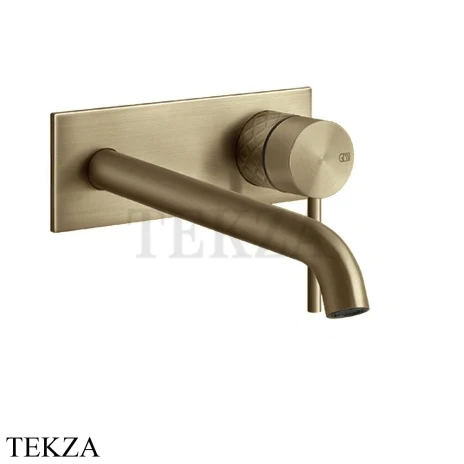 Gessi 316 INTRECCIO Смеситель для раковины на планке длинный, внешняя часть 54190-791, Deep Bronze Brushed PVD