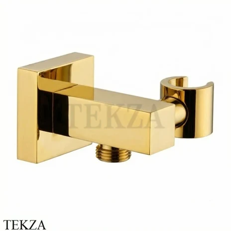 Nicolazzi Вывод с держателем для ручного душа 5690GB, золото глянец